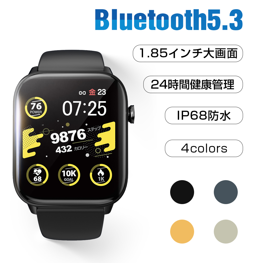 【楽天市場】スマートウォッチ レディース メンズ itDEAL M18 腕時計 健康管理 皮膚温変動 血中酸素 心拍数 24時間測定