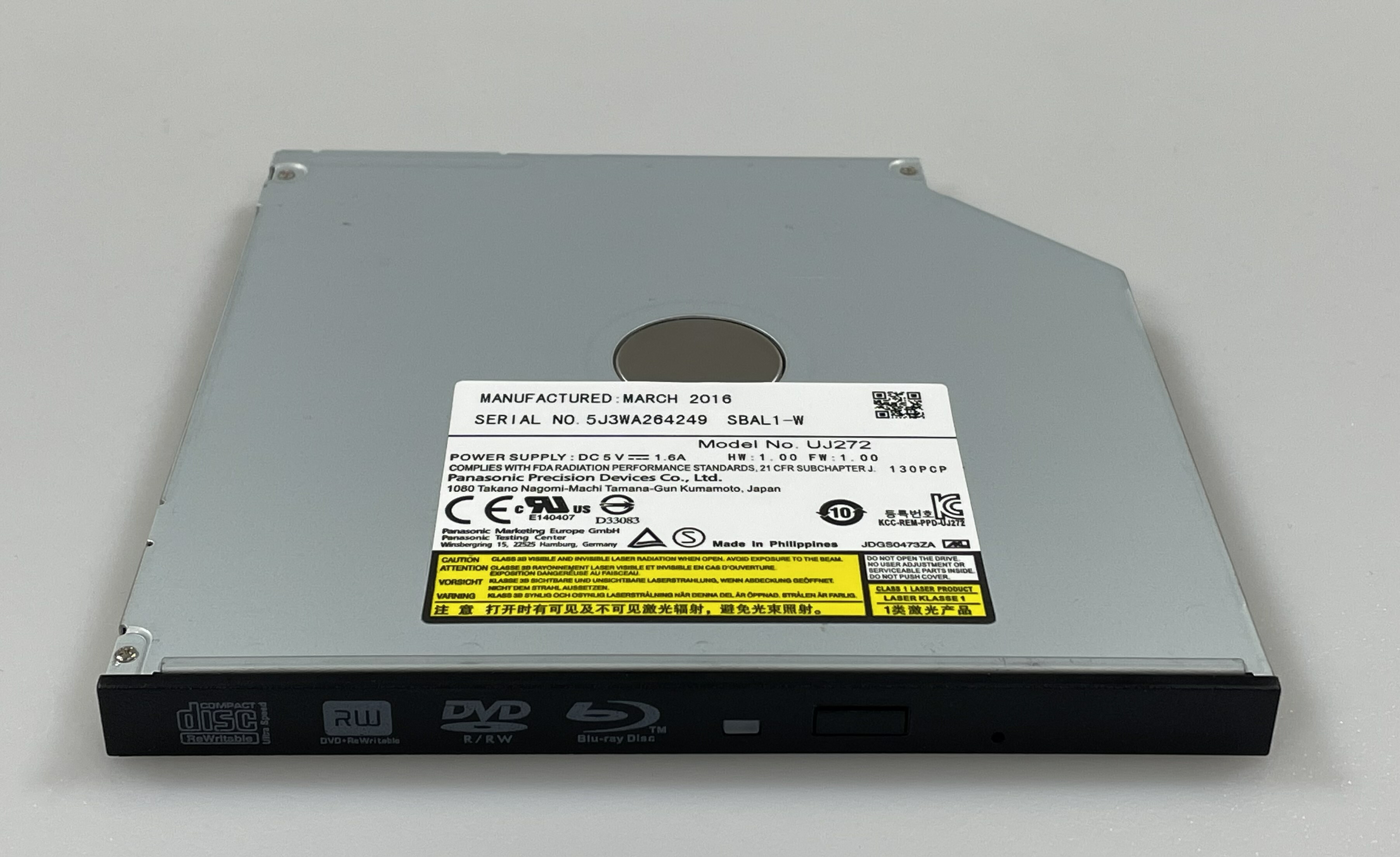 Pioneer パイオニア 12.7mm（ウルトラスリム） ブルーレイドライブ 　BDR-TD04TBA