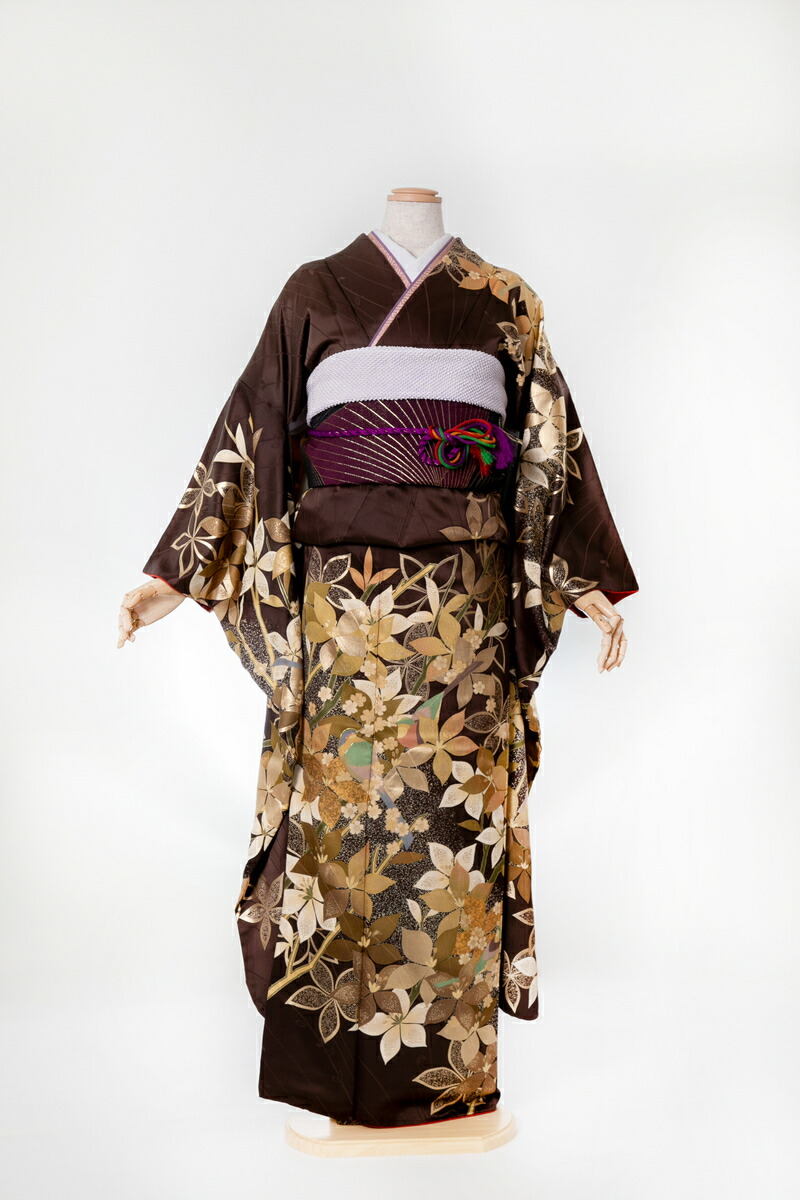 振袖 レンタル 成人式 sfuri004 金茶に鶯 金 ゴールド 茶色 ブラウン 振り袖 ふりそで furisode 振袖セット フルセット 往復送料無料 結婚式 披露宴 卒業式 結納 和服 着物 kimono 貸衣装 16,188円