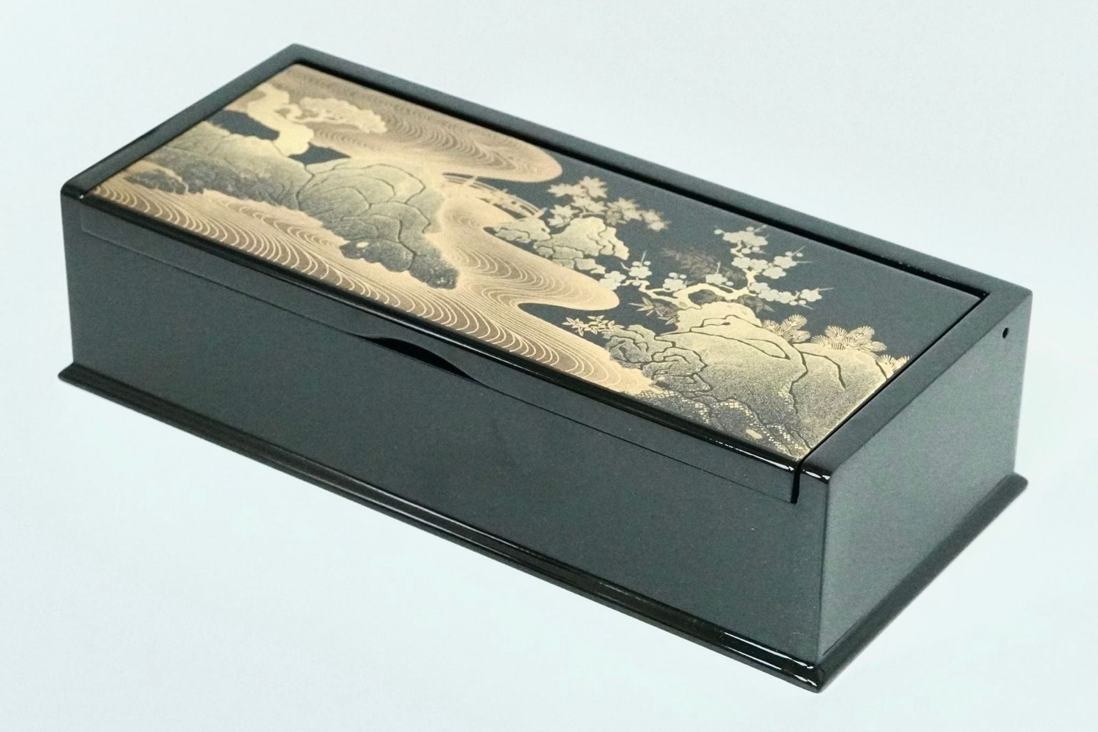 楽天市場】越前 金箔桜絵 角小箱 お土産 御礼 伝統工芸 漆器