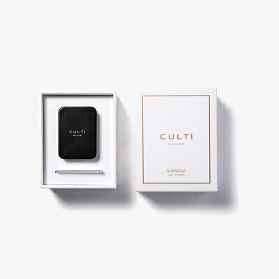 マラソン期間中エントリーでポイント5倍&最大1110円OFFクーポン★クルティ CULTI カーディフューザー レザー ブラック ARAMARA アラマーラ 【当日出荷_休止中】【送料無料】|香水カンパニー