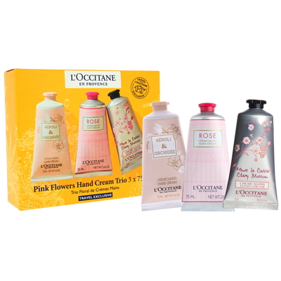 一杯500円offクーポン ロクシタン L Occitane ロゼ 御花 お手々乳脂 三部合奏 しつらえる 75ml 3根拠地 オーキデプレミアム 退紅 桜んぼフラワー あした音楽 送料無料 送料無料 ロクシタン L Occitane ピンク フラワー ハンドクリーム トリオ セット 75ml 3本 オーキデ