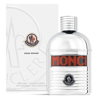 モンクレール MONCLER モンクレール プールオム オードパルファム（LEDスクリーン付） EDP SP 150ml 【香水】【当日出荷14時まで_休業日除く】【送料無料】【割引クーポンあり】｜香水カンパニー