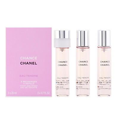 【楽天市場】シャネル CHANEL チャンス オー タンドゥル ツイスト＆スプレー リフィルタイプ EDT SP 20ml×3 【香水