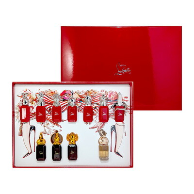 限定品　クリスチャン　ルブタン　ルビワールド　セントライブラリー　4ml×7本 クリスチャン ルブタン」ミニサイズのフレグランス7種をセット発売