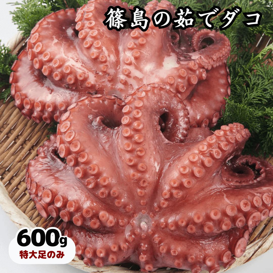 行列のできるたこ焼き屋が茹でる！篠島産茹でダコ600g（特大足3,4本） CAS冷凍【細胞が壊れない特殊技術で超新鮮】ボイル蛸足 タコ 真蛸 国産 たこ ゆでだこ 茹蛸 食べ物 酒のつまみ 【ギフト・プレゼント・贈り物に！父の日 母の日 熨斗対応】
