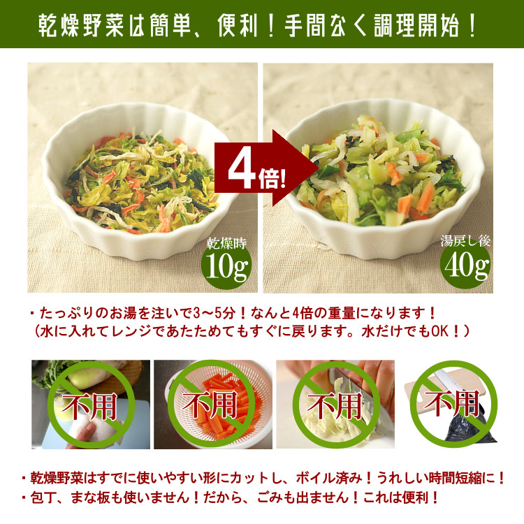 市場 乾燥野菜グリーンミックス《ほうれん草マシマシ》100g×2 九州産 ほうれん草 人参 乾燥野菜 〔チャック付〕 計200g メール便 キャベツ