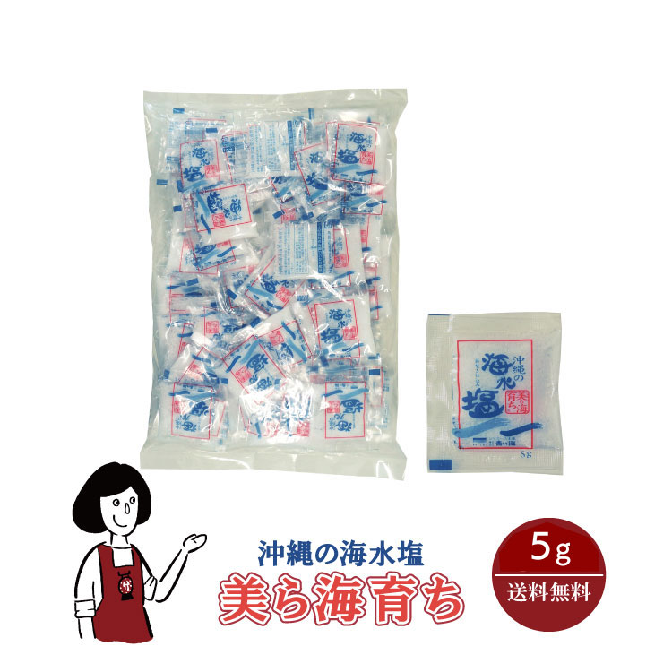 Amazon.co.jp: 沖縄の海水塩 青い海 (5g×400袋) お弁当