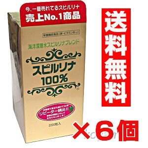 渡津海深層水スピルリナ100％ 2200粒×6個