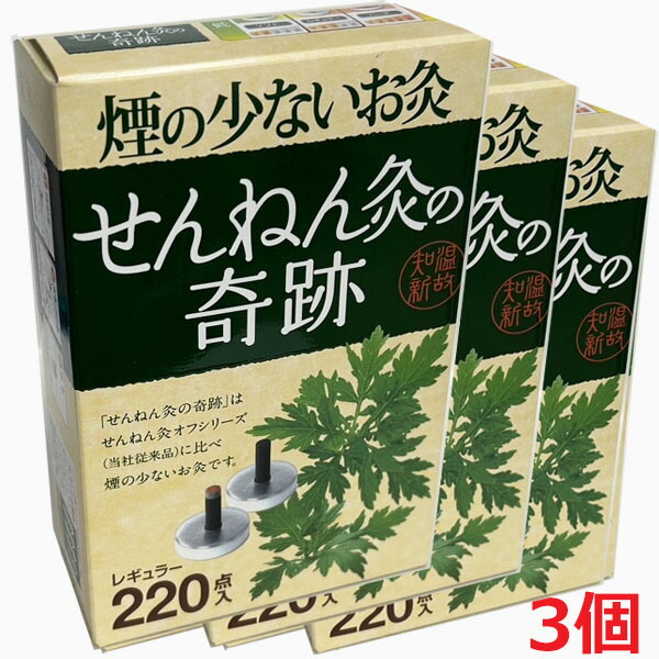 せんねん灸の不思議なこと レギュラー 220点入×3個