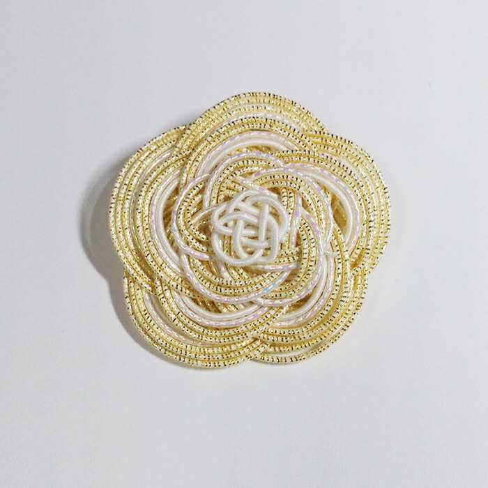 206   水引アクセサリー　ブローチ　松結び　new 010 水引アクセサリー 松結び ブローチ | iichi 日々の暮らしを