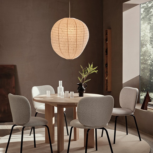 【国内在庫あり】 Ferm Living ファームリビング Kurbis Lampshade カービス ランプシェード 40 / 60 /80cm ペンダントライト シェードのみ 和風ペンダント 和紙 北欧 インテリア 照明 天井照明 ランプシェードのみ ペンダントライトシェード おしゃれランプ