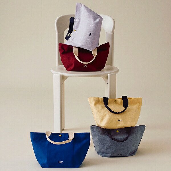 HAY ヘイ Everyday Tote Bag Mini スチールブルー ラベンダー エレクトリックブルー ソフトイエロー バーガンディ HEy トートバッグ 公式 正規品 北欧 ミニ トートバック トート バッグ ミニトートバッグ 北欧デザイン ヘイトート ヘイバッグ ヘイトートバッグ