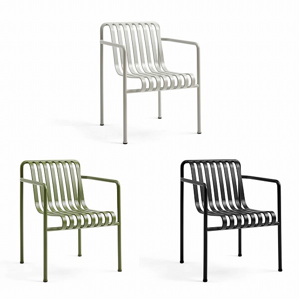 【お取り寄せ】 HAY (ヘイ) Palissade Dining Arm Chair パリサード ダイニング アームチェア アンスラサイト/オリーブ/スカイグレー 【実費送料】【日本正規代理店品】