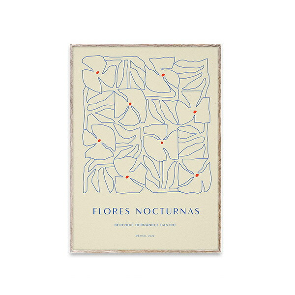 Paper Collective ポスター 30×40 50×70 70×100 Flores Nocturnas 01 北欧 インテリア ペーパーコレクティブ Berenice Hernandez 日本正規代理店品【お取り寄せ】【キャンペーン対象】|KOZLIFE コズライフ
