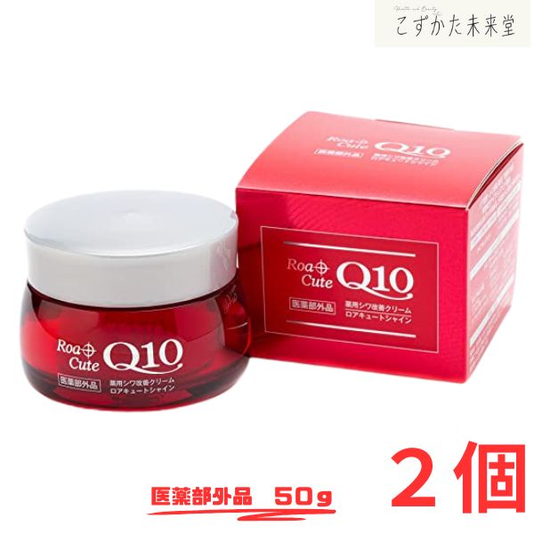 ロアキュート シャイン 高保湿シワ改善クリーム 50g 2個 医薬部外品 ナイアシンアミド 角質層まで潤いケア シワ改善クリーム|こずかた未来堂 店
