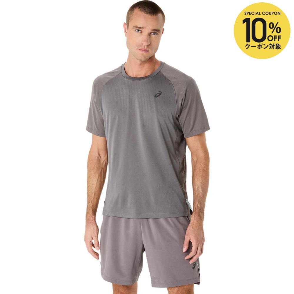 【10％OFFクーポン対象】アシックス asics マルチSPウェア メンズ ACTIBREEZE ジャカード半袖シャツ 2031E888-022 2025SS