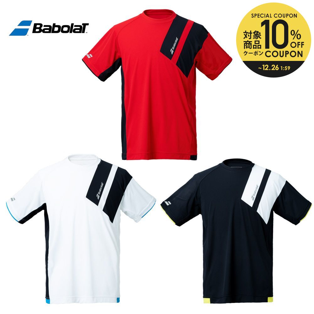 楽天市場】【全品10％OFFクーポン〜10/30】バボラ Babolat テニスウェア メンズ CLUB SHORT SLEEVE SHIRT  ショートスリーブシャツ BUP1510C 2021SS【レビュー特典対象】 : KPI