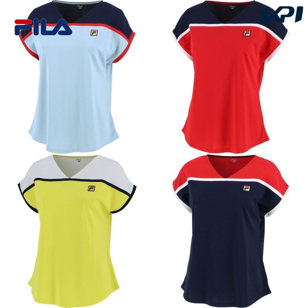 楽天市場 10 Offクーポン対象 6 25 フィラ Fila テニスウェア レディース レディース ゲームシャツ Vl2293 21ss Kpi