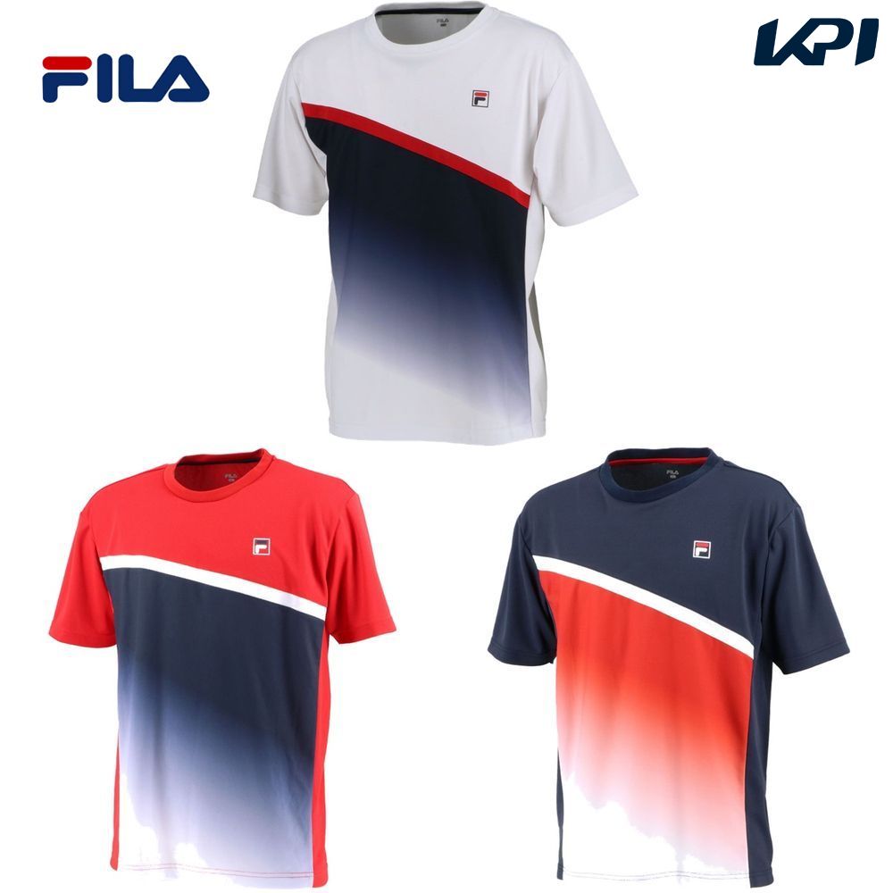 楽天市場 10 Offクーポン対象 4 フィラ Fila テニスウェア メンズ メンズ ゲームシャツ Vm7001 ss ポスト投函便対応 Kpi