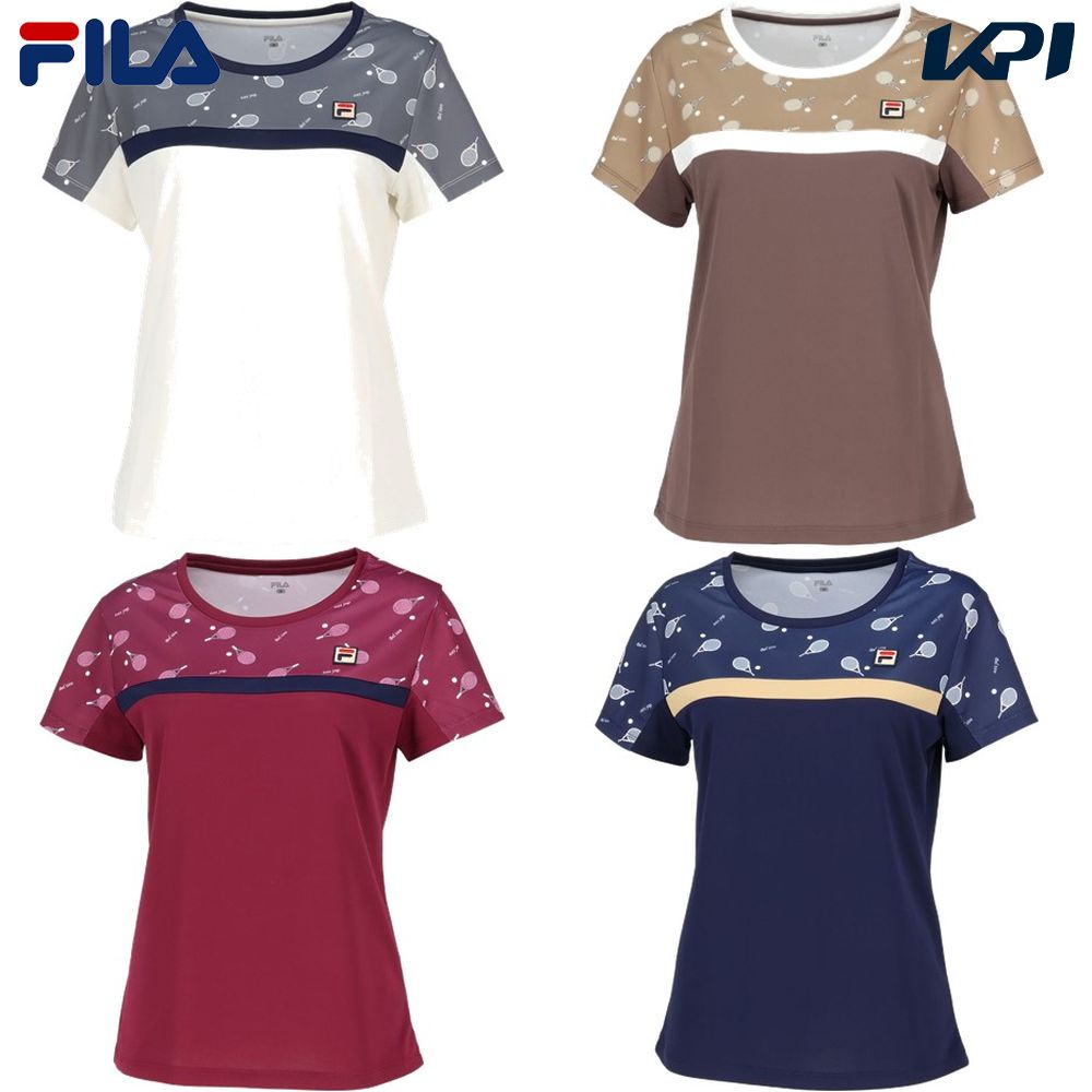 FILA テニスウェア　上L 下M フィラ FILA テニスウェア レディース ゲームシャツ VL2949