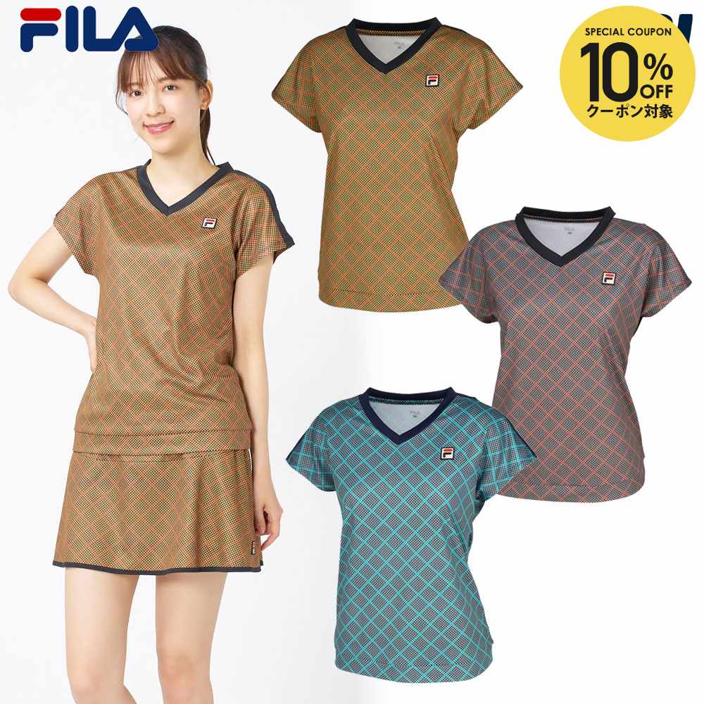 【10％OFFクーポン対象】「最短当日出荷」フィラ FILA テニスウェア レディース ゲームシャツ EL0217 2025FW