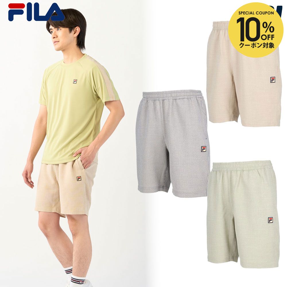 【10％OFFクーポン対象】フィラ FILA テニスウェア メンズ ハーフパンツ CZ6SGM012 2026SS