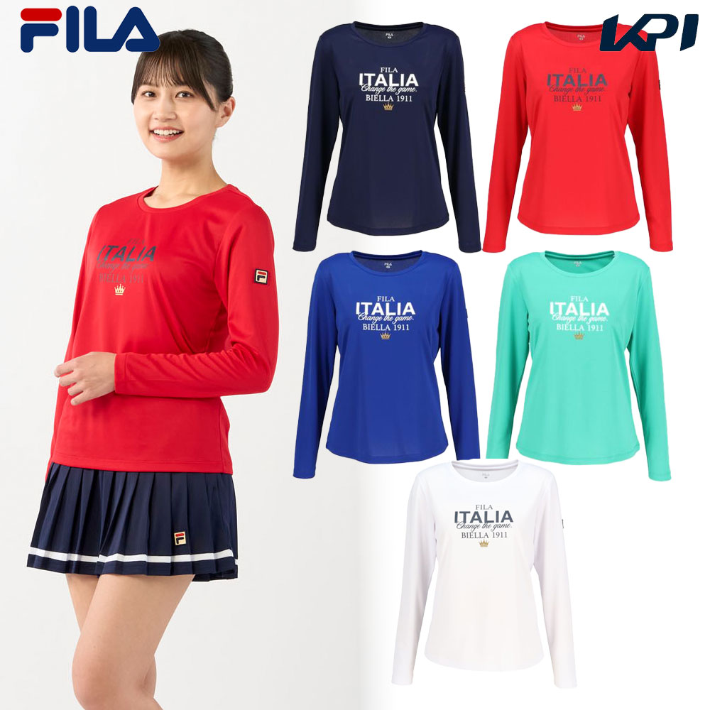 【10％OFFクーポン対象】フィラ FILA テニスウェア レディース ロングスリーブグラフィックTシャツ CZ6SGW043 2026SS