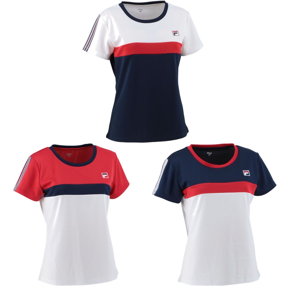 【購入期限7/27まで】新作FILAテニスウエア　レディース上下セット 楽天市場】フィラ FILA テニスウェア レディース ゲームシャツ