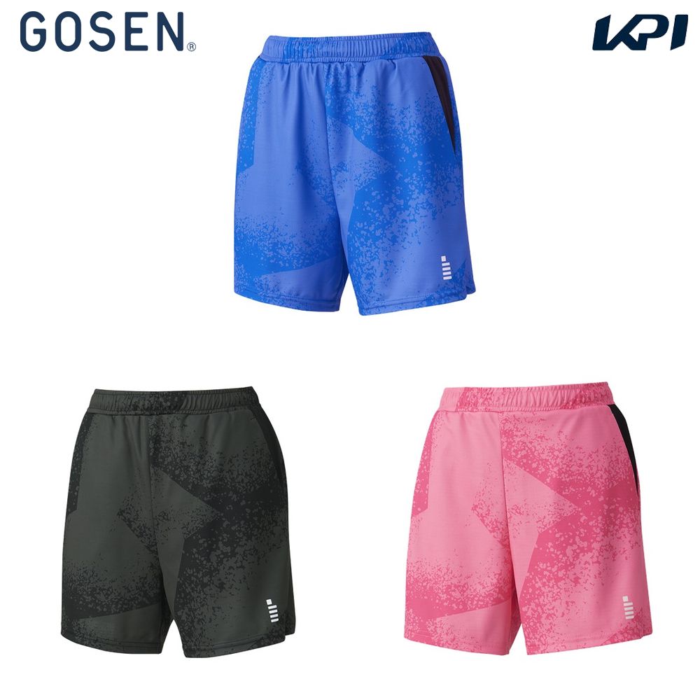 GOSEN ソフトテニス ハーフパンツ 柄パン 黒 楽天市場】ゴーセン レディース ハーフパンツ テニス