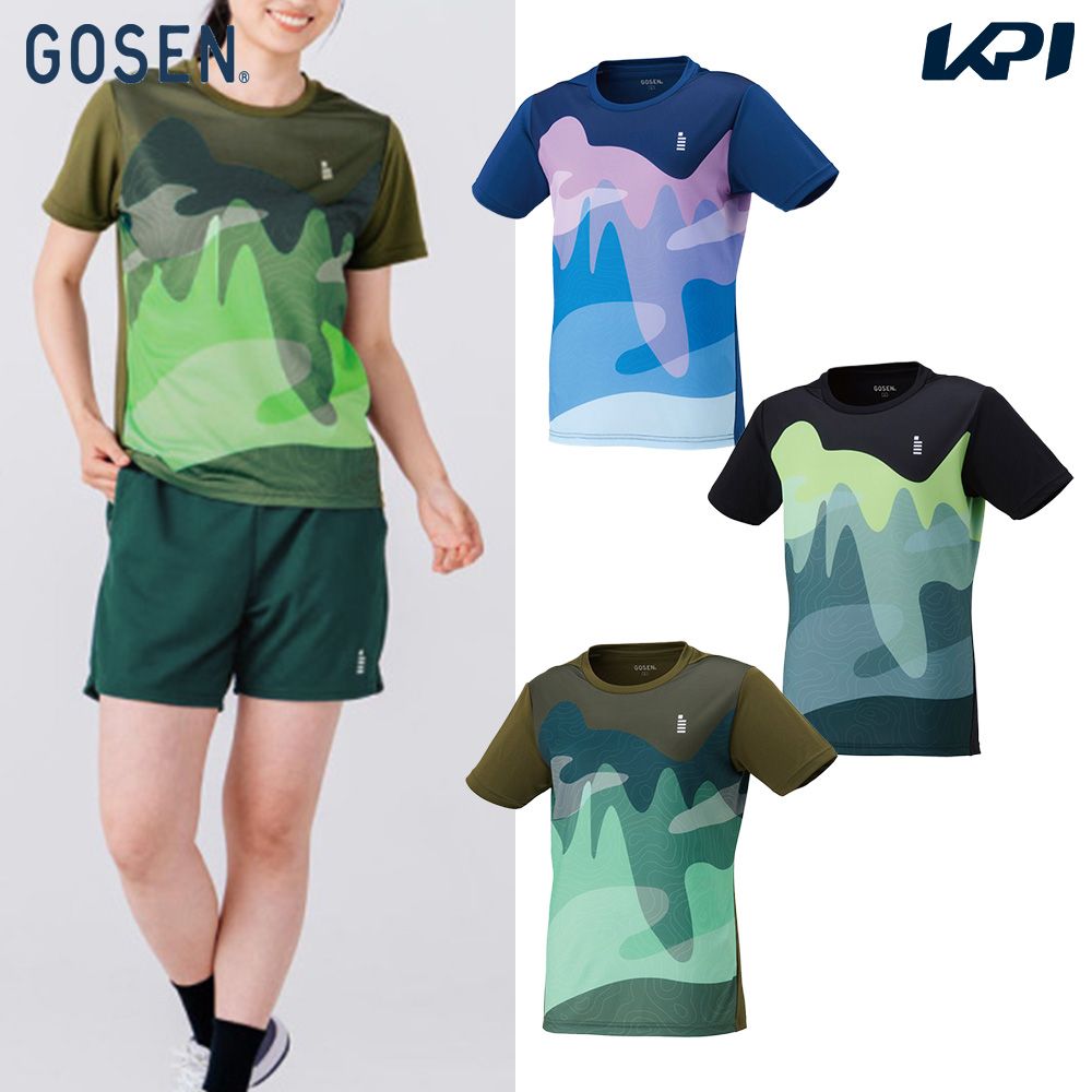 【10％OFFクーポン対象】ゴーセン GOSEN テニスウェア レディース ゲームシャツ T2615 2026SS