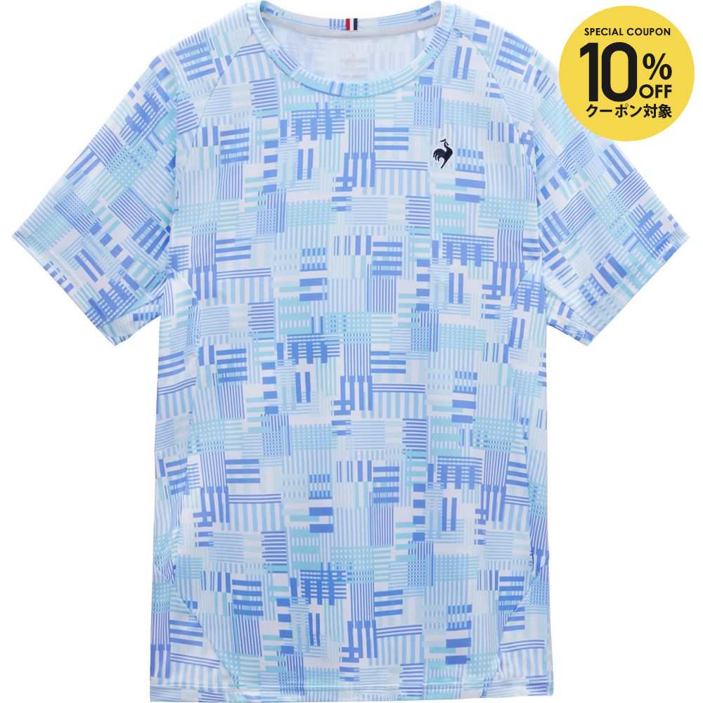 【10％OFFクーポン対象】ルコック le coq sportif テニスウェア メンズ Aile forme ゲームシャツ LN6SHT20M 2026SS