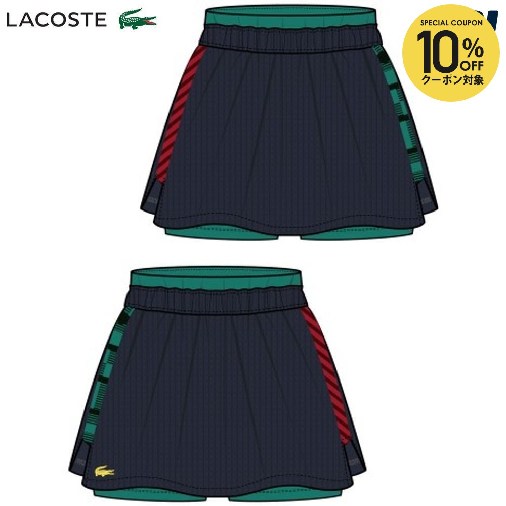 超人気高品質 あす楽対応 ラコステ Lacoste テニスウェア レディース スカート Jf9308l 8dm 22fw 即日出荷 Fucoa Cl