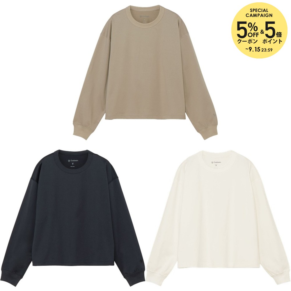 【10％OFFクーポン対象】シースリーフィット C3fit 健康・ボディケアウェア レディース リオプティマムプレーティングジャージークロップドロングスリーブティーシャツ GCW45334 2020SS｜KPI