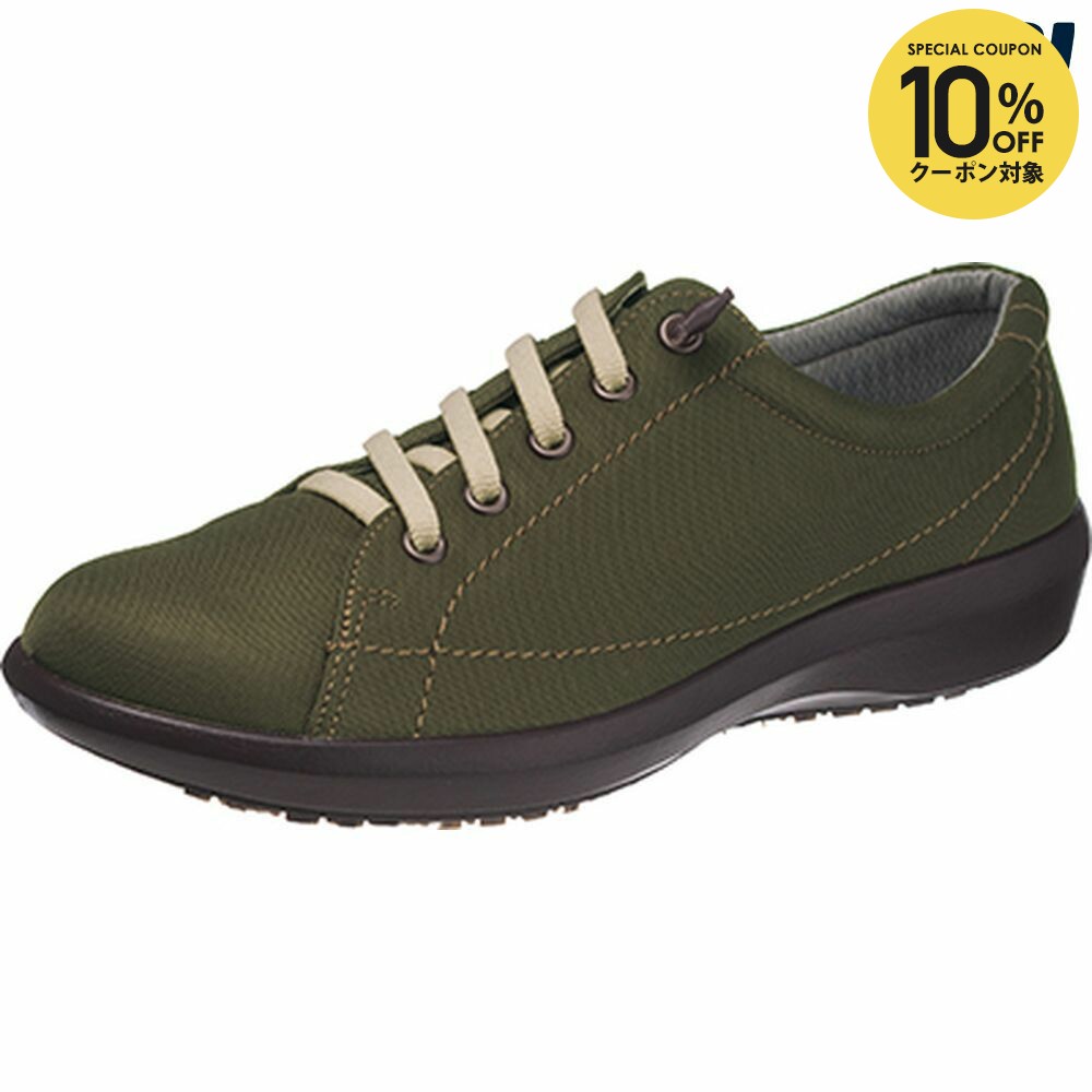 【10％OFFクーポン対象】ASAHI アサヒシューズ カジュアルシューズ レディース TOP DRY TDY3961A モスGR AF39616AA