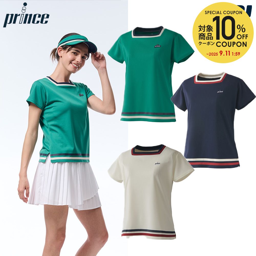 プリンス　テニスウェア レディースTシャツとショートパンツ セット　Lサイズ ws5310-all.jpg