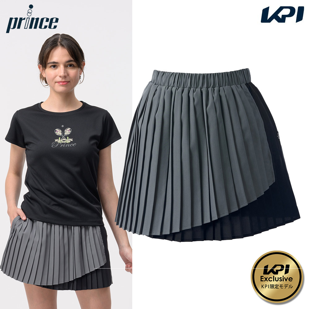 プリンス Prince テニスウェア レディース ラッププリーツスカート KPI限定モデル WF6341K 2026FW｜KPI