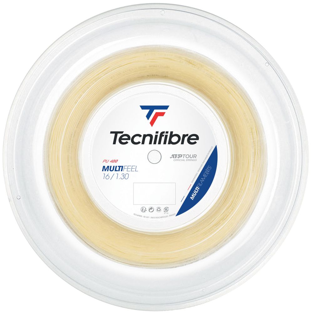 テクニファイバーTecnifibreテニスガット・ストリングMULTIFEEL(マルチフィール)1.30mm200mロールTFR221