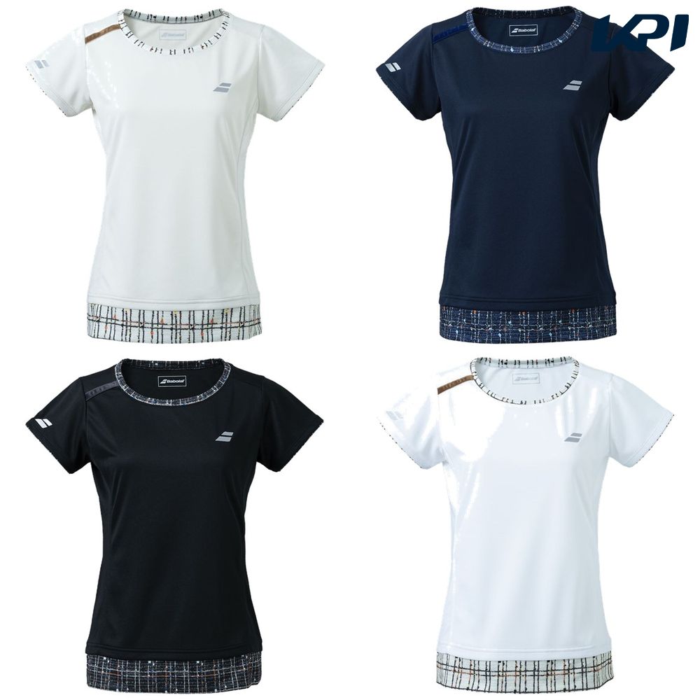 バボラ Babolat テニスウェア レディース Pure Short Sleeve Shirt ショートスリーブシャツ Bwg1378 21fw 7月下旬発売予定 予約 Andapt Com