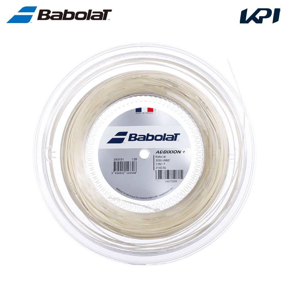 バボラ Babolat テニスガット・ストリング ADDIXION+ アディクション＋ 125/130 200m 243151