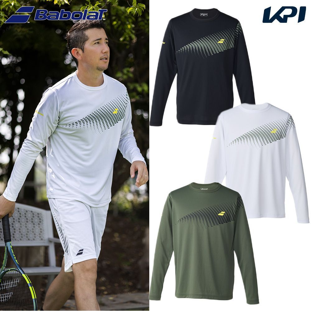 バボラ Babolat テニスウェア ユニセックス PLAY LONG SLEEVE SHIRT ロングスリーブシャツ BUP6503 2026SS