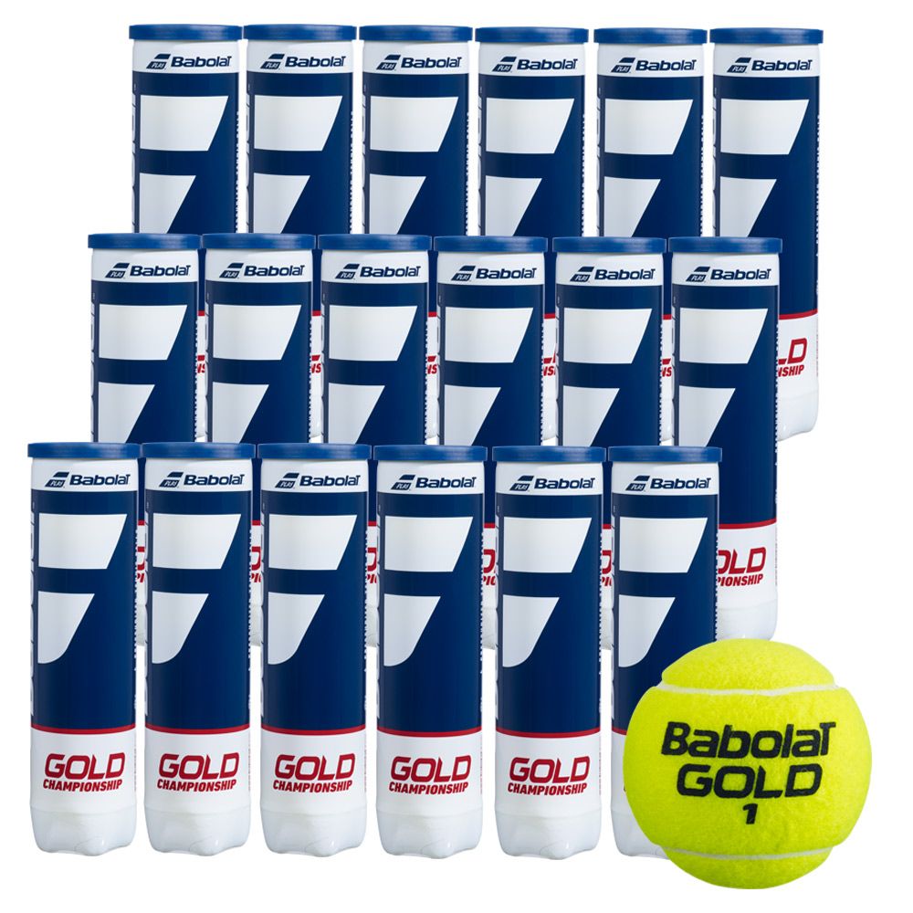 『即日積みだし』バボラ Babolat 硬式庭球どんぶり鉢  GOLD CHAMPIONSHIP ゴールド チャンピオンシップ 4球入 1箱／18缶（72球） 502082