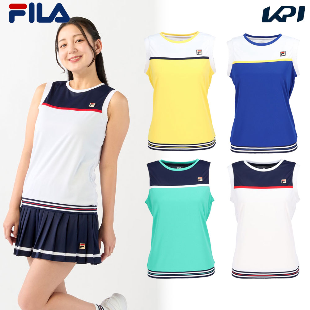 フィラ FILA 庭球お召しもの レディース   ノースリーブゲームシャツ CZ6SGW037 2026SS