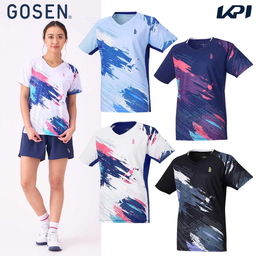 GOSEN テニスTシャツ GOSEN ゴーセン テニスウェア レディース ゲームシャツ T2443