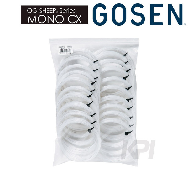 GOSEN（ゴーセン）「OG SHEEP MONO CX 16L（オージーシープモノCX16L）20張入 TS441W20P」硬式庭球縒り糸（ガット）【kpi24】