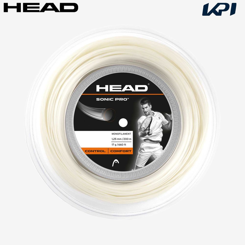 ヘッド HEAD テニスガット・ストリング Sonic Pro Reel 200mロール 281128-WH|KPI24