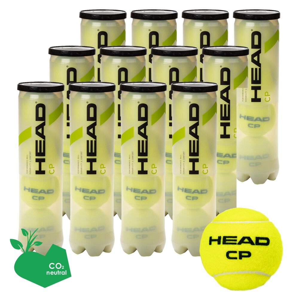 【SDGsプロジェクト】HEAD(ヘッド)「HEAD CP（ヘッド・シーピー）4球入り1箱(12缶/48球） 577094」テニスボール『即日出荷』