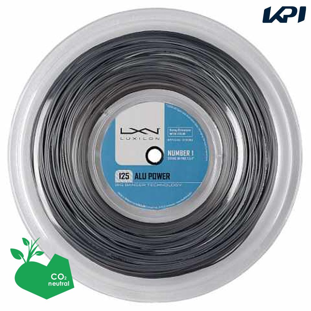 【SDGsプロジェクト】LUXILON(ルキシロン)「BIG BANGER ALU POWER(アルパワー) 220mロール WRZ990100SI」テニスストリング（ガット）｜KPI24