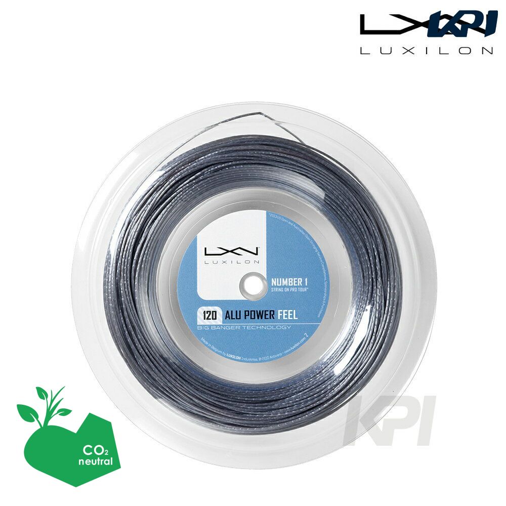 【SDGsプロジェクト】LUXILON(ルキシロン)「ALUPOWER 120_Reel(アルパワー120 200mロール) WRZ990160」硬式テニスストリング（ガット）