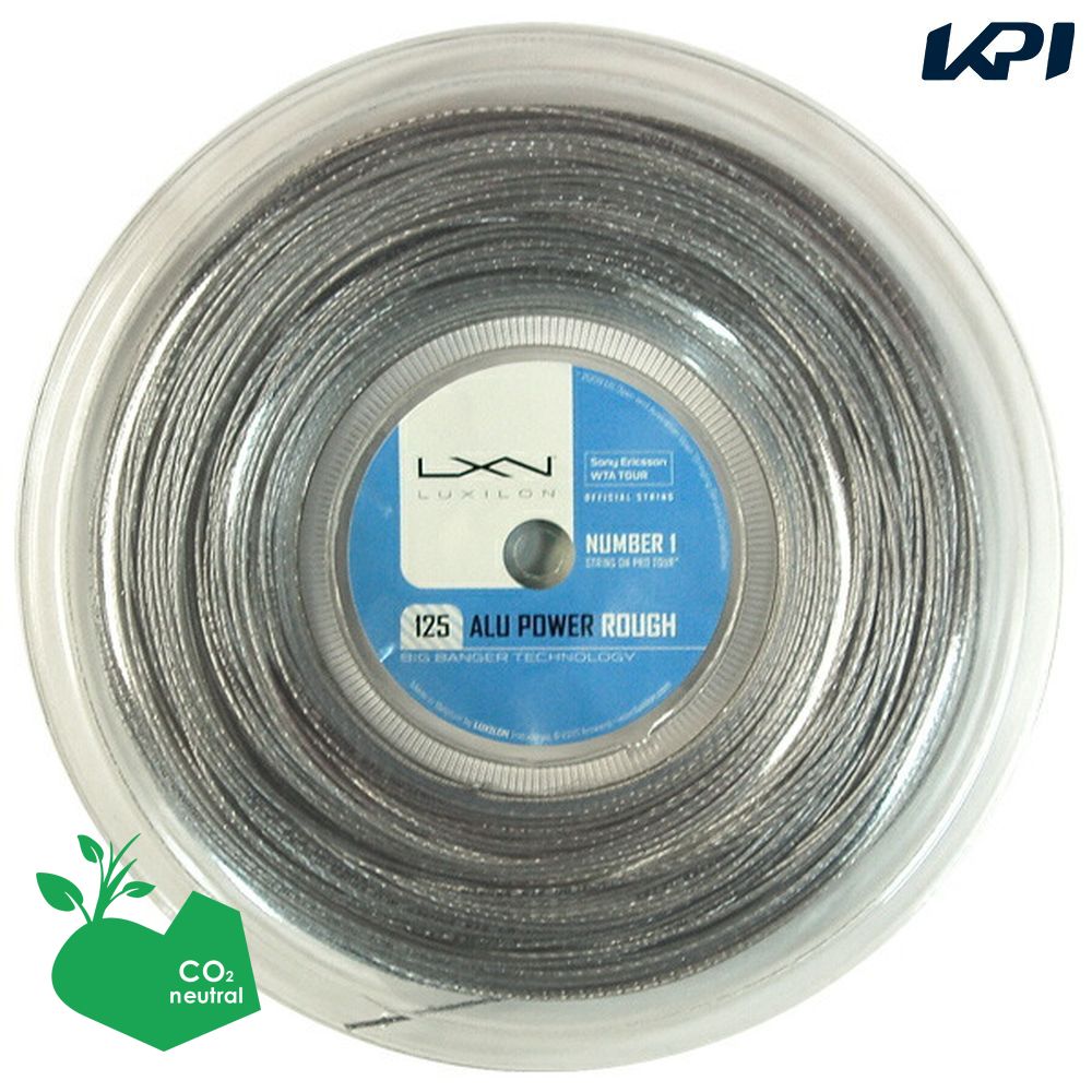 【SDGs事業計画】LUXILON(ルキシロン)「BIG BANGER ALU POWER ROUGH(アルパワーラフ)220m渦巻き WRZ990200」庭球縒り糸（ガット）